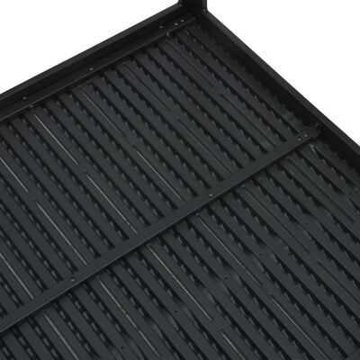 vidaXL Soffbord svart 78x78x74 cm HDPE träutseende