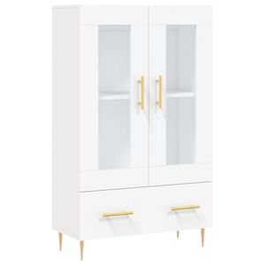 vidaXL H&ouml;gsk&aring;p vit 69,5x31x115 cm konstruerat tr&auml;