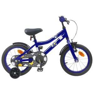 vidaXL Barncykel 12 Tum f&ouml;r 2-4 &aring;ringar M&ouml;rkbl&aring;