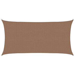 vidaXL Sols&auml;tt segel 2,5 x 6 m HDPE Rektangul&auml;r Taupe