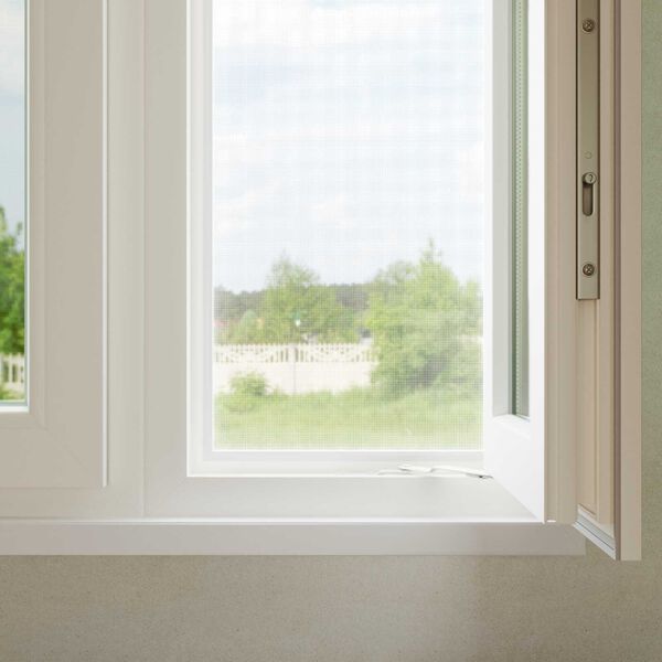 vidaXL Insektsnät Vit 60 x 2000 cm Fiberglas