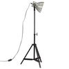 vidaXL Golvlampa 25 W vintage silver 35x35x65/95 cm E27