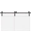 vidaXL Skjutd&ouml;rrsbeslag 400 cm st&aring;l svart