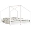 vidaXL S&auml;ngram f&ouml;r barns&auml;ng vit 2x(90x200) cm massiv furu