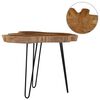vidaXL Soffbord (60-70)x45 cm teak