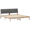 vidaXL S&auml;ngram med huvudgavel Brun 200 x 200 cm Massiv furu
