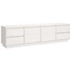 vidaXL Tv-b&auml;nk vit 176x37x47,5 cm massiv furu