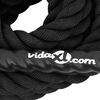 vidaXL Stridsrep svart 6 m 4,5 kg polyester