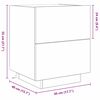 vidaXL Nattduksbord 2 pcs Svart Ek 45 x 40 x 55 cm Konstruerat tr&auml;