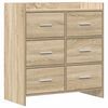 vidaXL Sideboard Sonoma-ek 75 x 33 x 80 cm Konstruerat tr&auml;