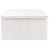 vidaXL Skärmställ vit 50x27x15 cm massiv furu