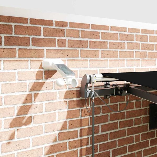 vidaXL Markis tyg med Svart 450 &times; 350 cm Polyester