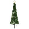 vidaXL LED-julgran med glitter och markspett EKENAS 180 cm