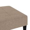 vidaXL B&auml;ddsoffa med pall 2-sits taupe mikrofibertyg