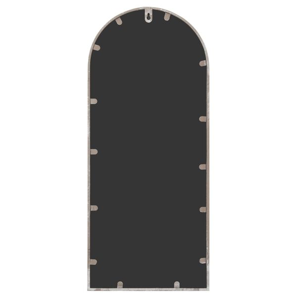 vidaXL Trädgårdsspegel sandfärgad 100x45 cm järn för utomhusbruk