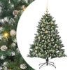 vidaXL Konstgjord julgran Gr&ouml;n 120 cm PVC och Plast och St&aring;l