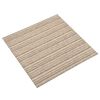 vidaXL Textilplattor 20 st 5 m² 50x50 cm beige ränder