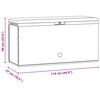 vidaXL Dynbox brun 114x47x60 cm