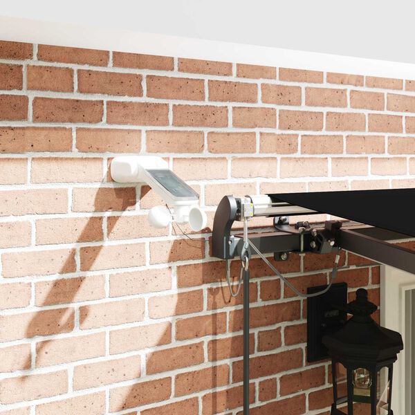 vidaXL Markis tyg med Svart 400 &times; 300 cm Polyester