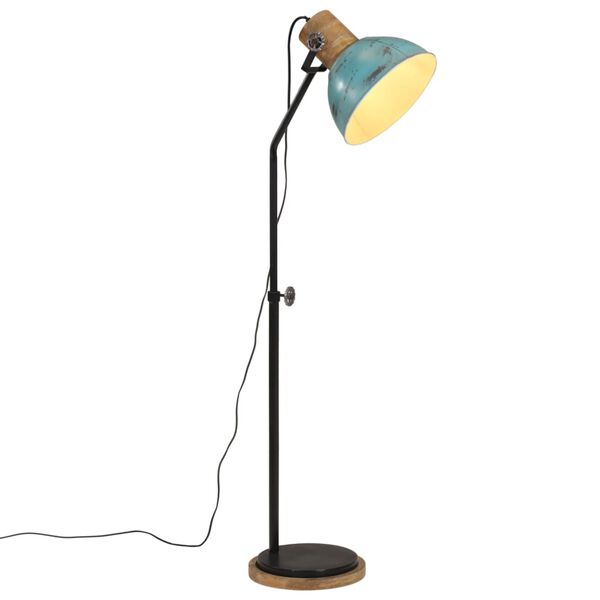 vidaXL Golvlampa 25 W n&ouml;tt bl&aring; 30x30x100-150 cm E27
