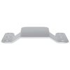 vidaXL Flush Mount-Bracket 2 pcs Silver 75 x 66 mm St&aring;l