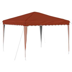 vidaXL Pop-up Partyt&auml;lt Terracotta 288 x 288 x 245 cm Oxford Tyg