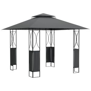 vidaXL Paviljong med tak antracit 300x300x270 cm st&aring;l
