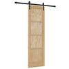 vidaXL Skjutd&ouml;rr Naturlig 61 x 198,5 cm Massiv furu