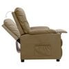 vidaXL Reclinerf&aring;t&ouml;lj cappuccino konstl&auml;der