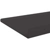 vidaXL Flytande hylla V&auml;ggmonterad 2 pcs Svart 80 x 18 x 2,5 cm St&aring;l