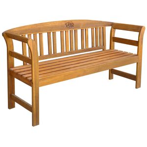 vidaXL Tr&auml;dg&aring;rdsb&auml;nk 157 cm massivt akaciatr&auml;