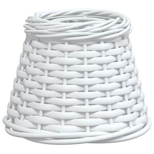 vidaXL Taklampsk&auml;rm vit &Oslash;15x12 cm korgmaterial