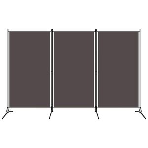 vidaXL Rumsavdelare 3 paneler antracit 260x180 cm