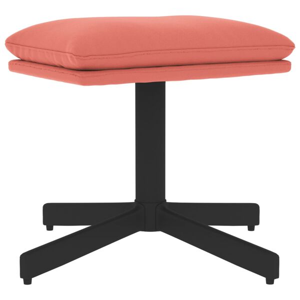 vidaXL Fotpall rosa 60x60x36 cm sammet