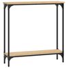 vidaXL Konsolbord Sonoma Ek 75x22,5x75 cm Konstruerat tr&auml;