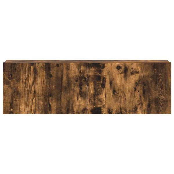 vidaXL TV-sk&aring;p 3 delar r&ouml;kf&auml;rgad ek konstruerat tr&auml;