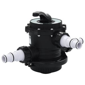 vidaXL 6-v&auml;gsventil f&ouml;r sandfilter ABS 1,5