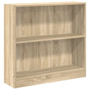 vidaXL Bokhylla Sonoma ek 80x24x75 cm konstruerat tr&auml;
