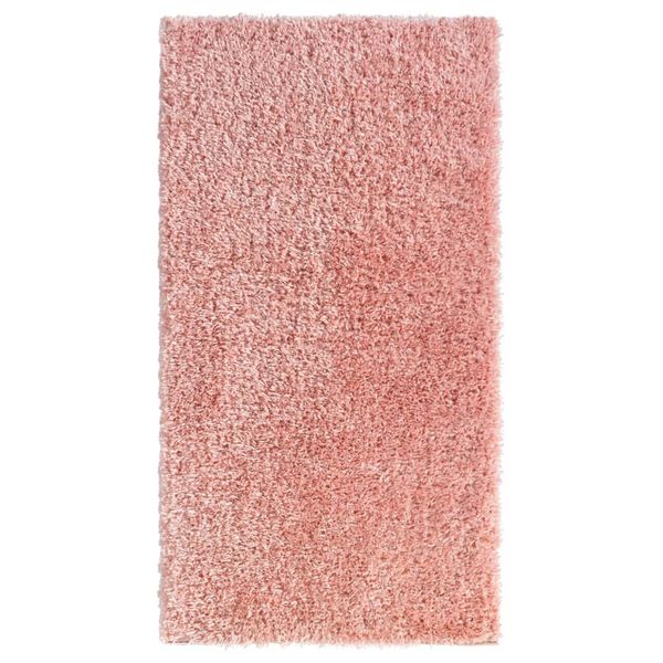 vidaXL L&aring;ng lugg ryamatta rosa 80x150 cm 50 mm