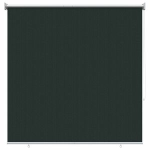 vidaXL Utomhus Rullgardin 90% UV Block M&ouml;rkgr&ouml;n 160 x 140 cm HDPE
