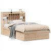 vidaXL S&auml;ngram utan madrass 135x190 cm massiv furu