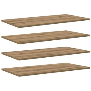 vidaXL Bokhylla Br&auml;da 3 niv&aring;er 4 st 80 x 40 x 1,5 cm Konstruerat tr&auml;
