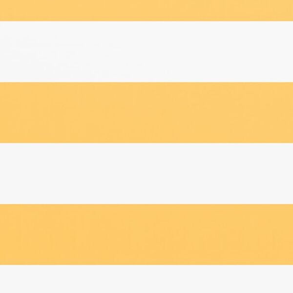 vidaXL Balkongsk&auml;rm vit och gul 90x300 cm oxfordtyg