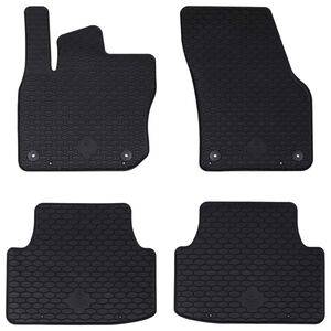 vidaXL Bilmatta 4 pcs Svart VW TIGUAN TDI Gummi