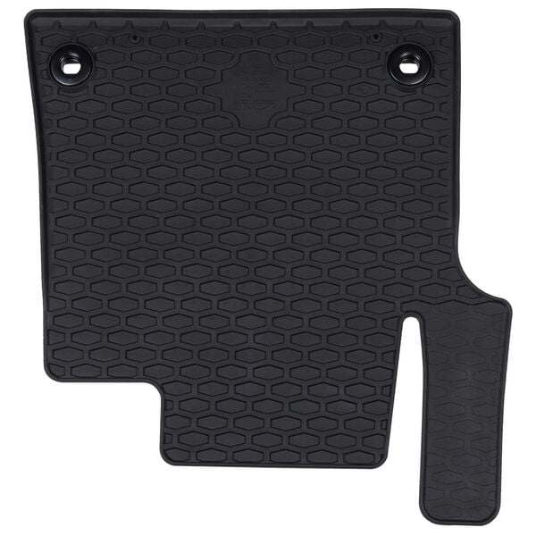 vidaXL Bilmatta 3 pcs Svart TPE