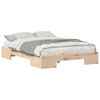 vidaXL Sängram med lagring Brun 120 x 200 cm Massiv furu