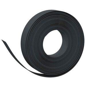 vidaXL Tr&auml;dg&aring;rdskant 25 m 10 cm PE Svart