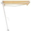 vidaXL Frist&aring;ende markis manuell 300x250 cm gul/vit
