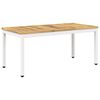 vidaXL Kaffeebord Vit 50 x 100,5 x 45 cm Massivt Akaciatr&auml;