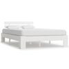 vidaXL S&auml;ngram utan madrass vit 140x200 cm massiv furu